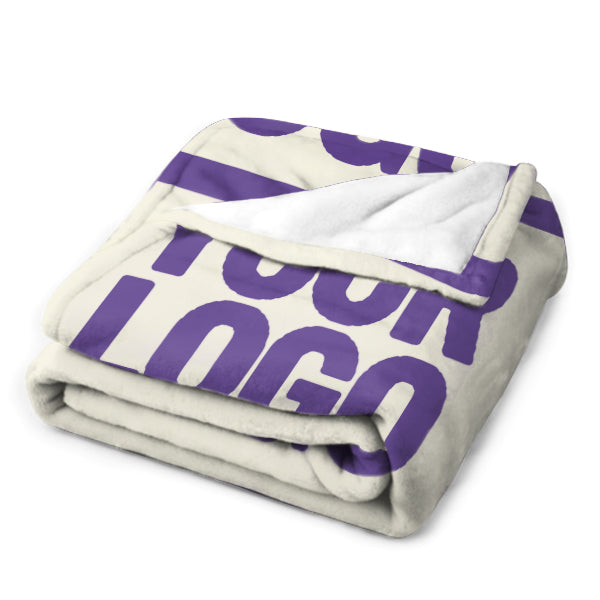 Custom Beige Lavender Blanket