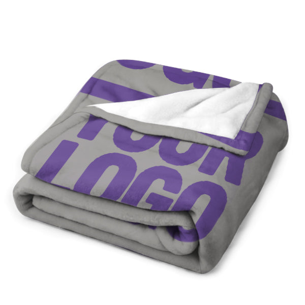 Custom Gray Lavender Blanket