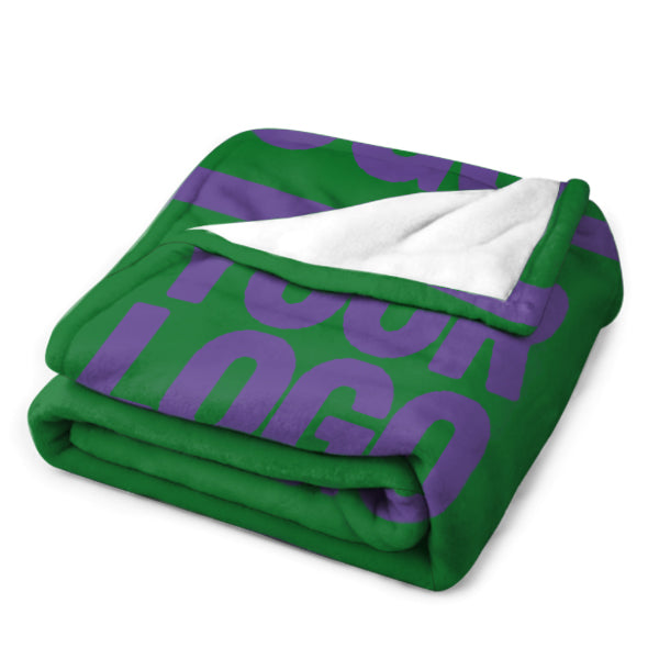 Custom Emerald Green Lavender Blanket