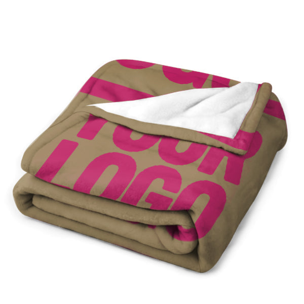 Custom Light Khaki Pink Blanket