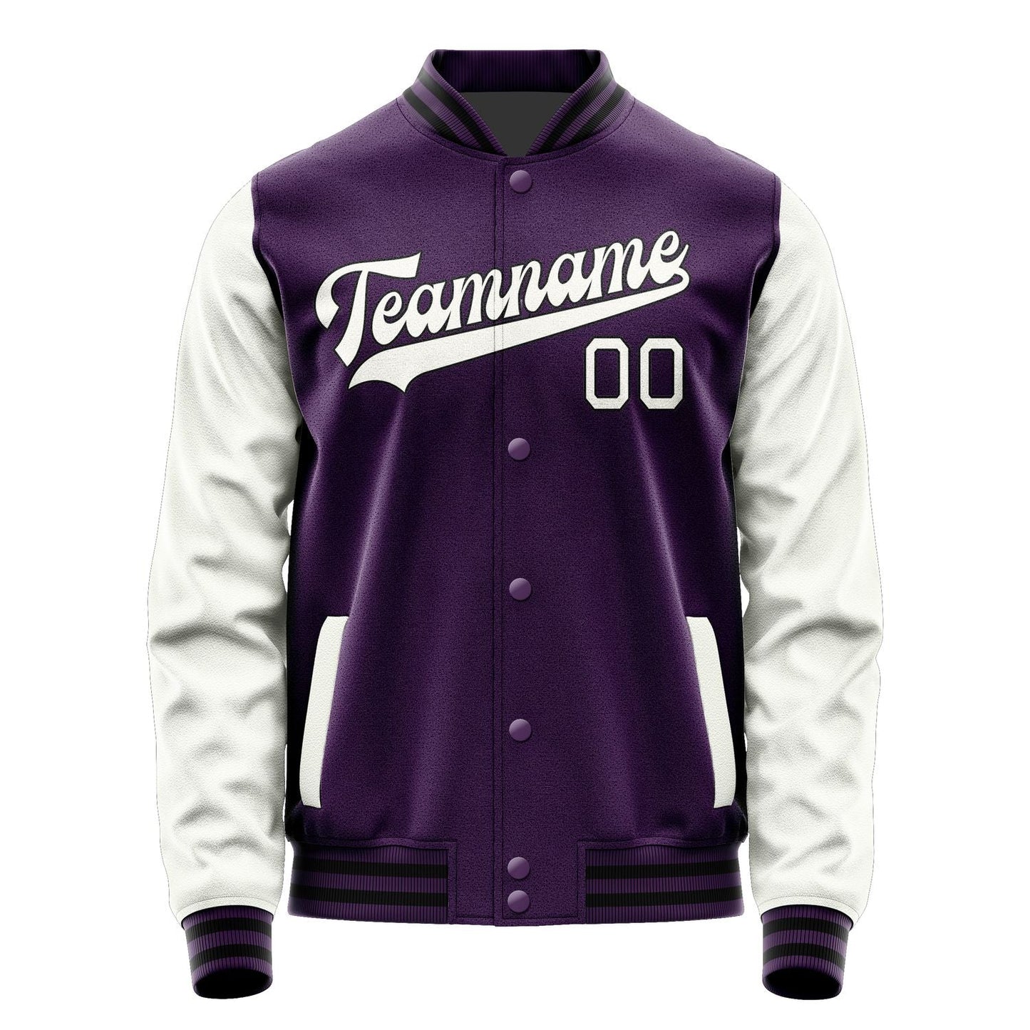 Custom Purple White Jacket JA0707180717B31718