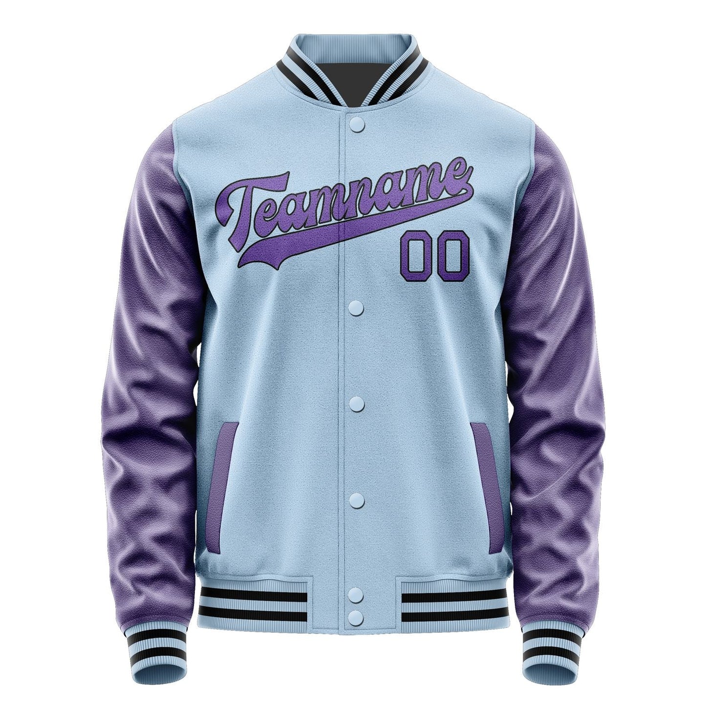 Custom Light Blue Light Purple Jacket JA0808230817B31723