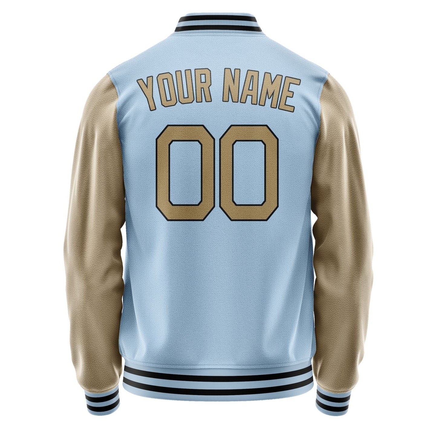 Custom Light Blue Light Khaki Jacket JA0808250817B21725