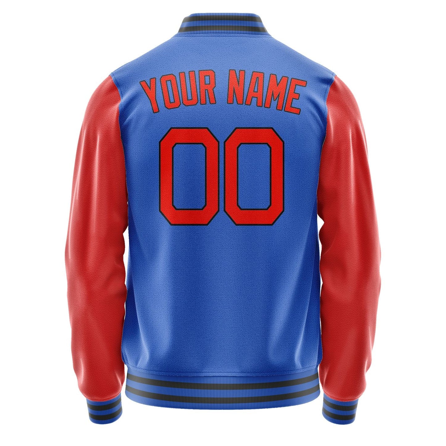 Custom Sky Blue Orange Red Jacket JA0909120918B21812