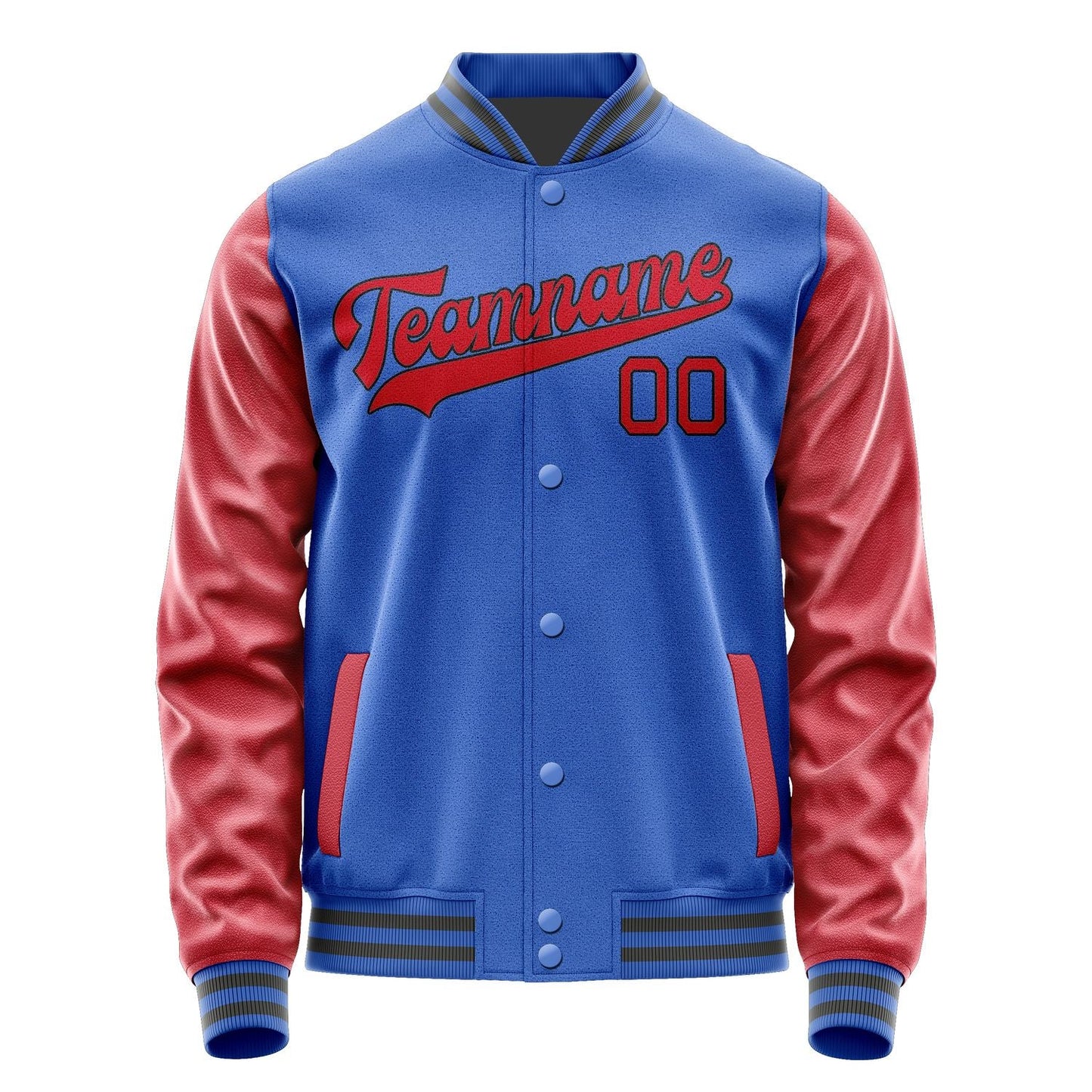 Custom Sky Blue Red Jacket JA0909140920B31714