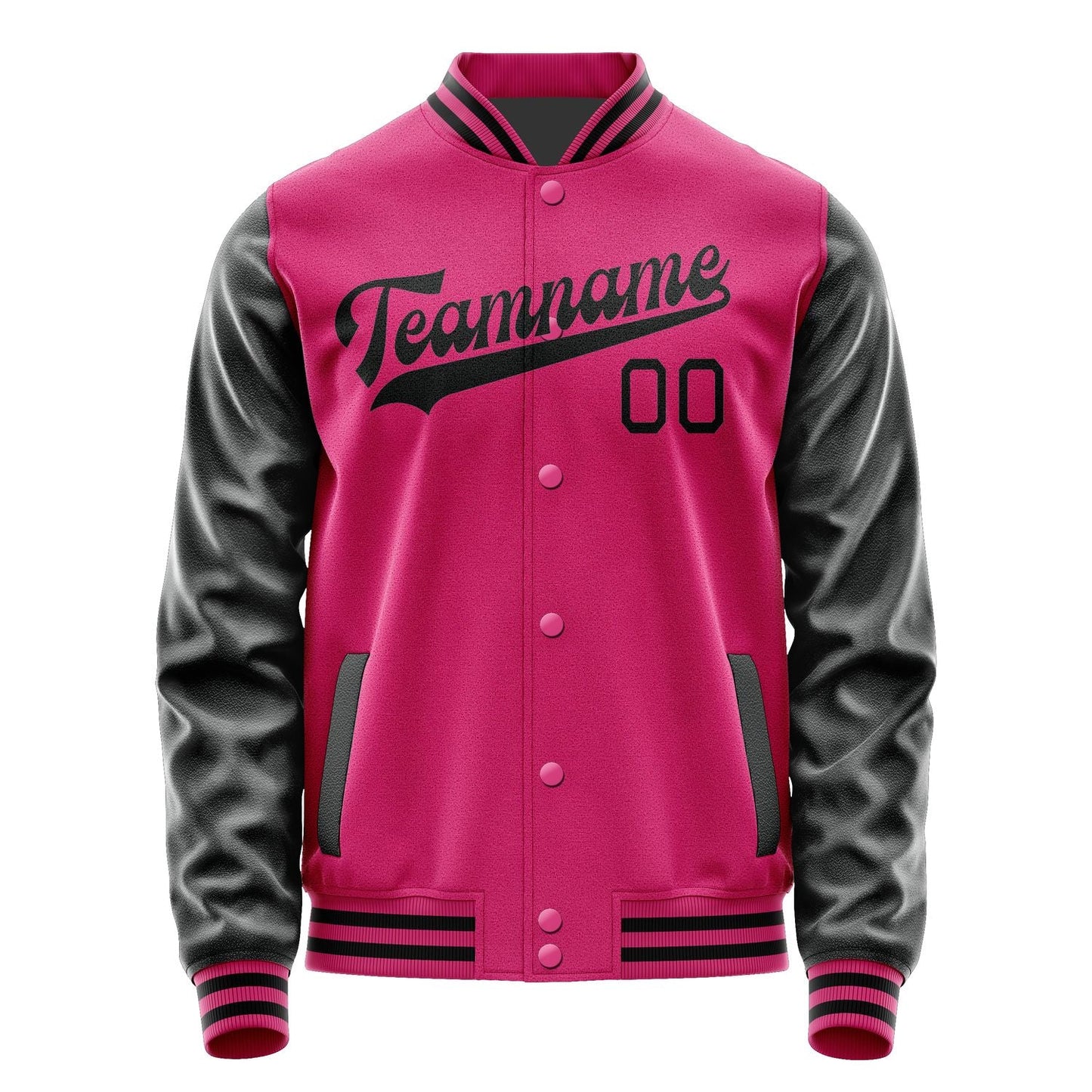 Custom Pink Black Jacket JA1313171317B31717