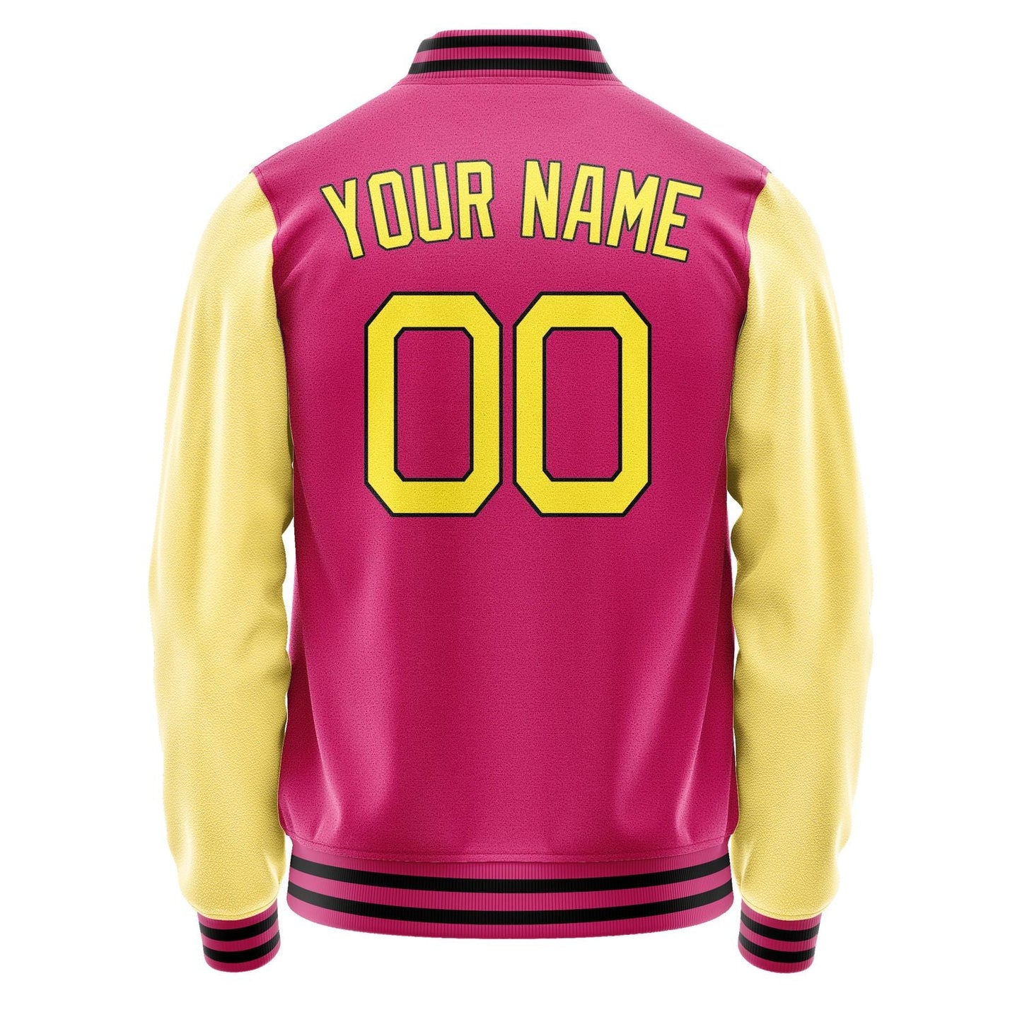 Custom Pink Light Yellow Jacket JA1313261317B21726