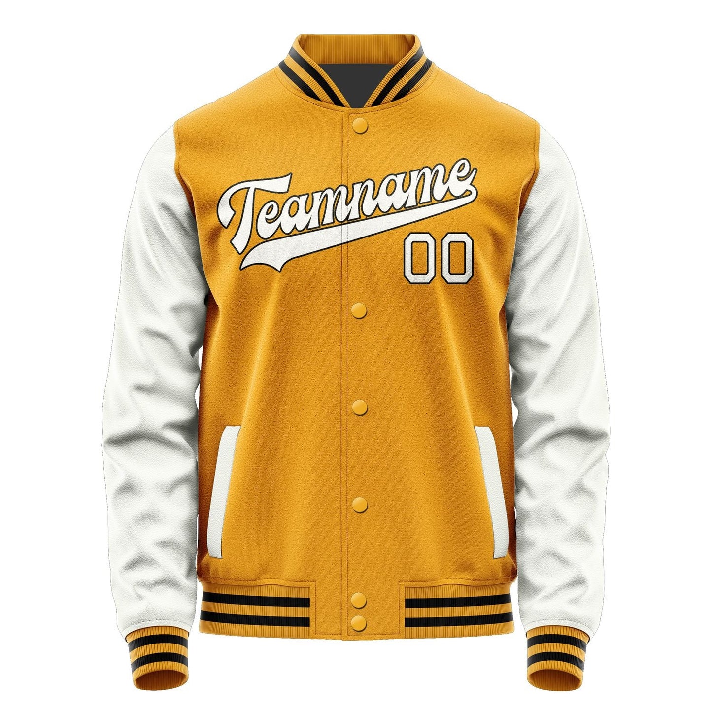 Custom Yellow White Jacket JA1919181917B31718