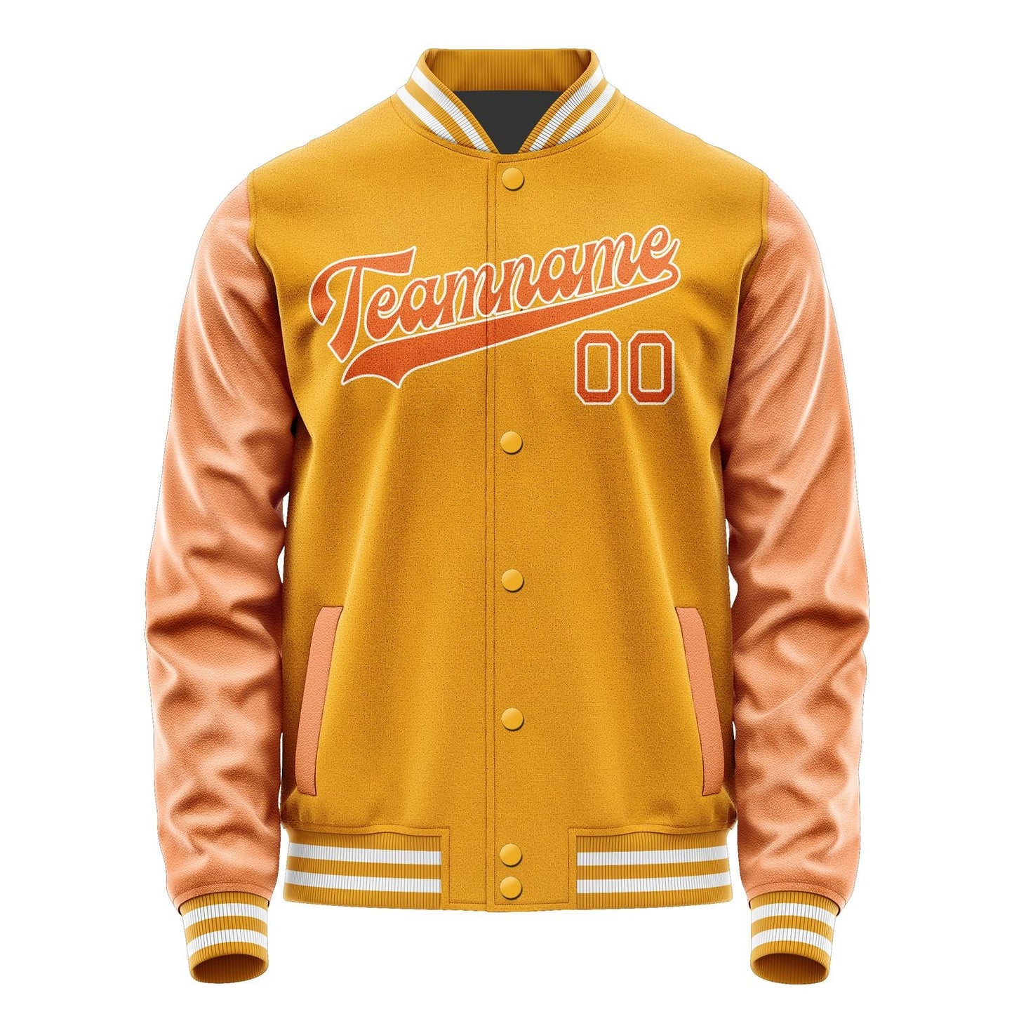 Custom Yellow Orange Jacket JA1919281918B31828