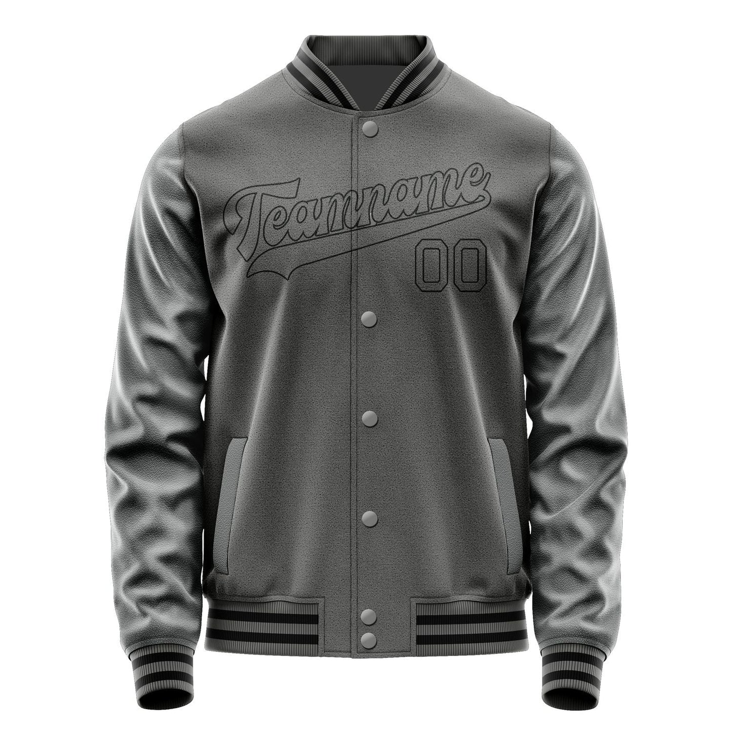 Custom Dark Grey Dark Grey Jacket JA2020202017B31720