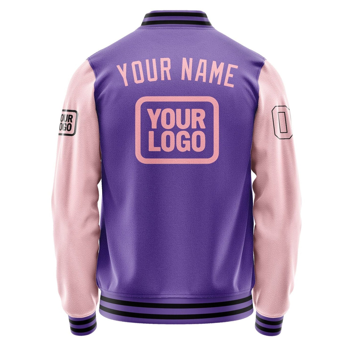 Custom Light Purple Light Pink Jacket JA232321231717212117