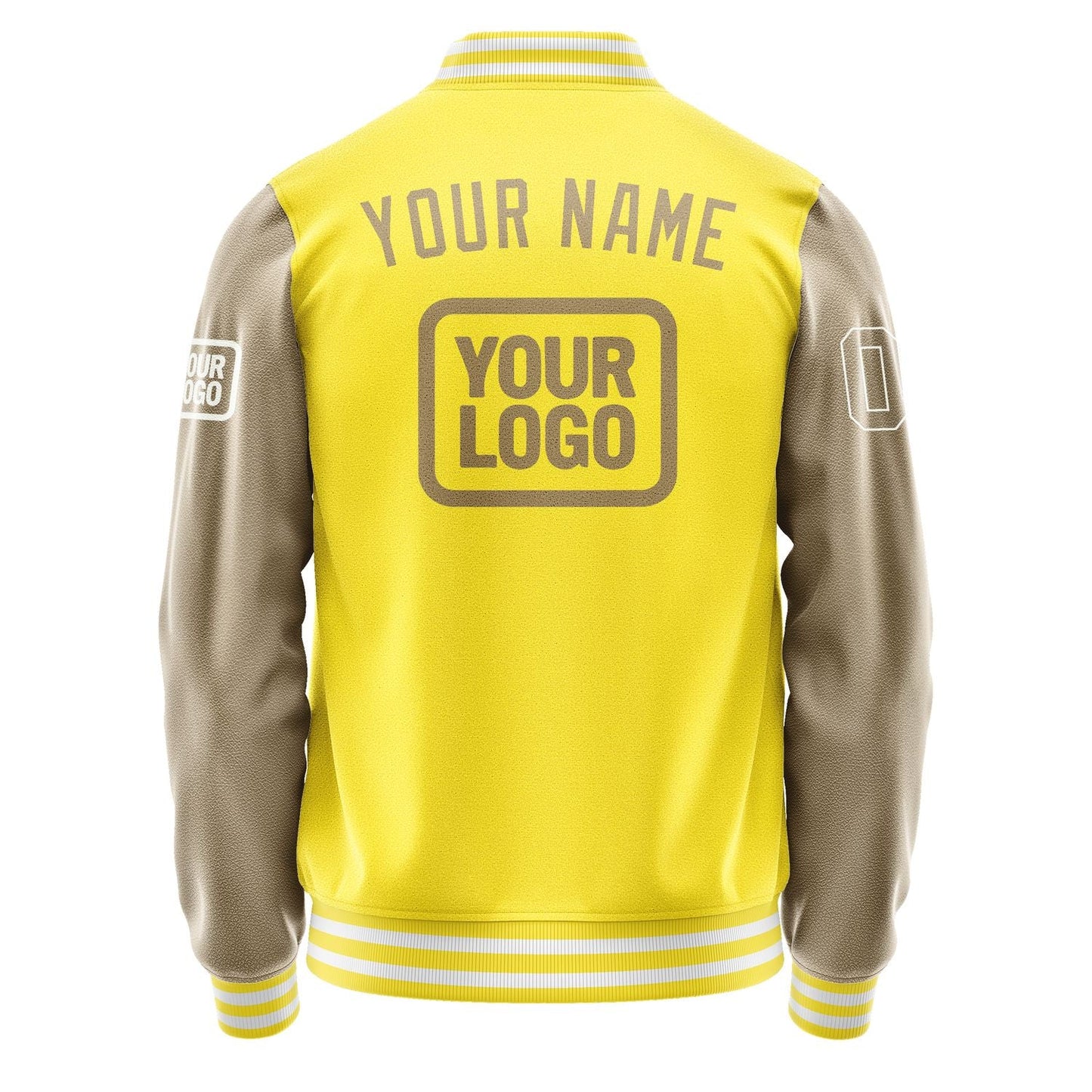 Custom Light Yellow Light Khaki Jacket JA262625261818252518