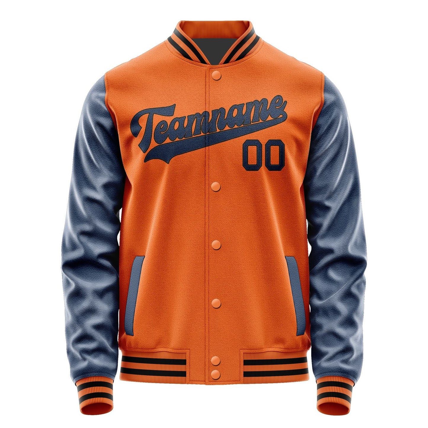 Custom Orange Blue Jacket JA2828102817B31710