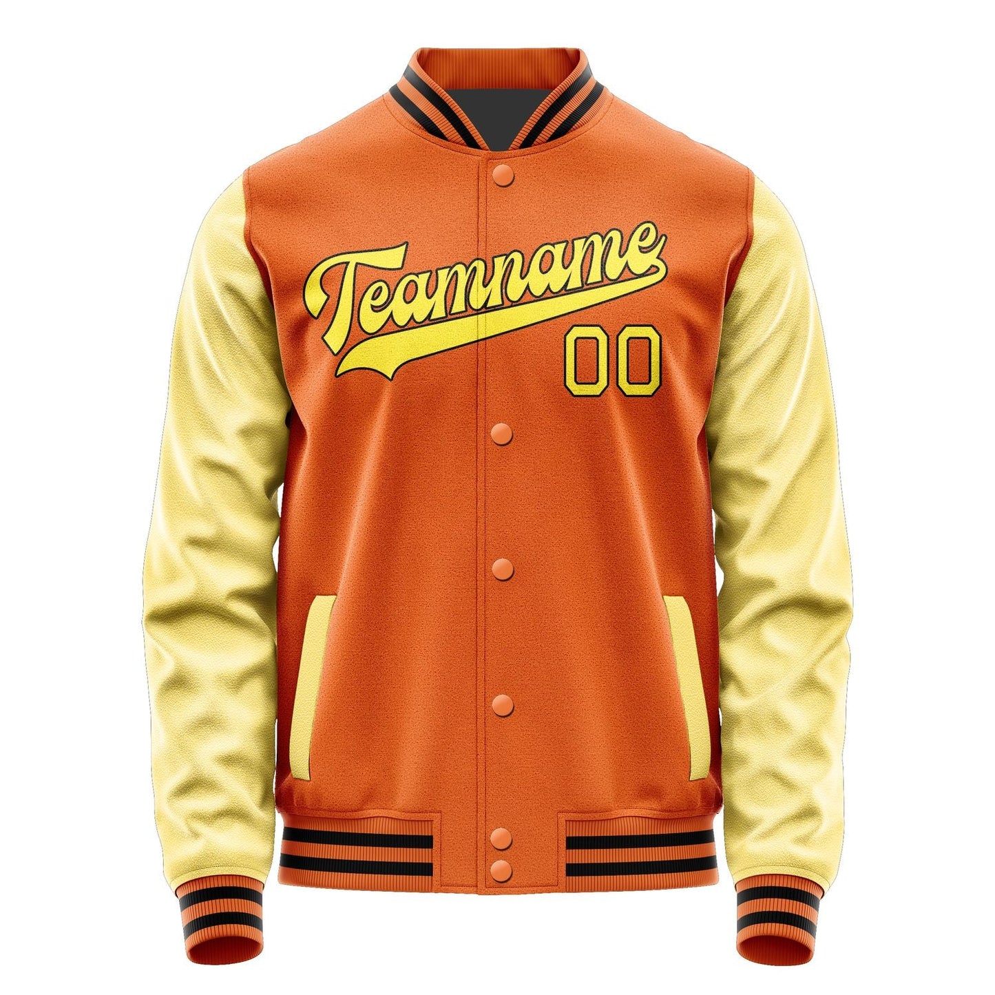 Custom Orange Light Yellow Jacket JA2828262817B31726