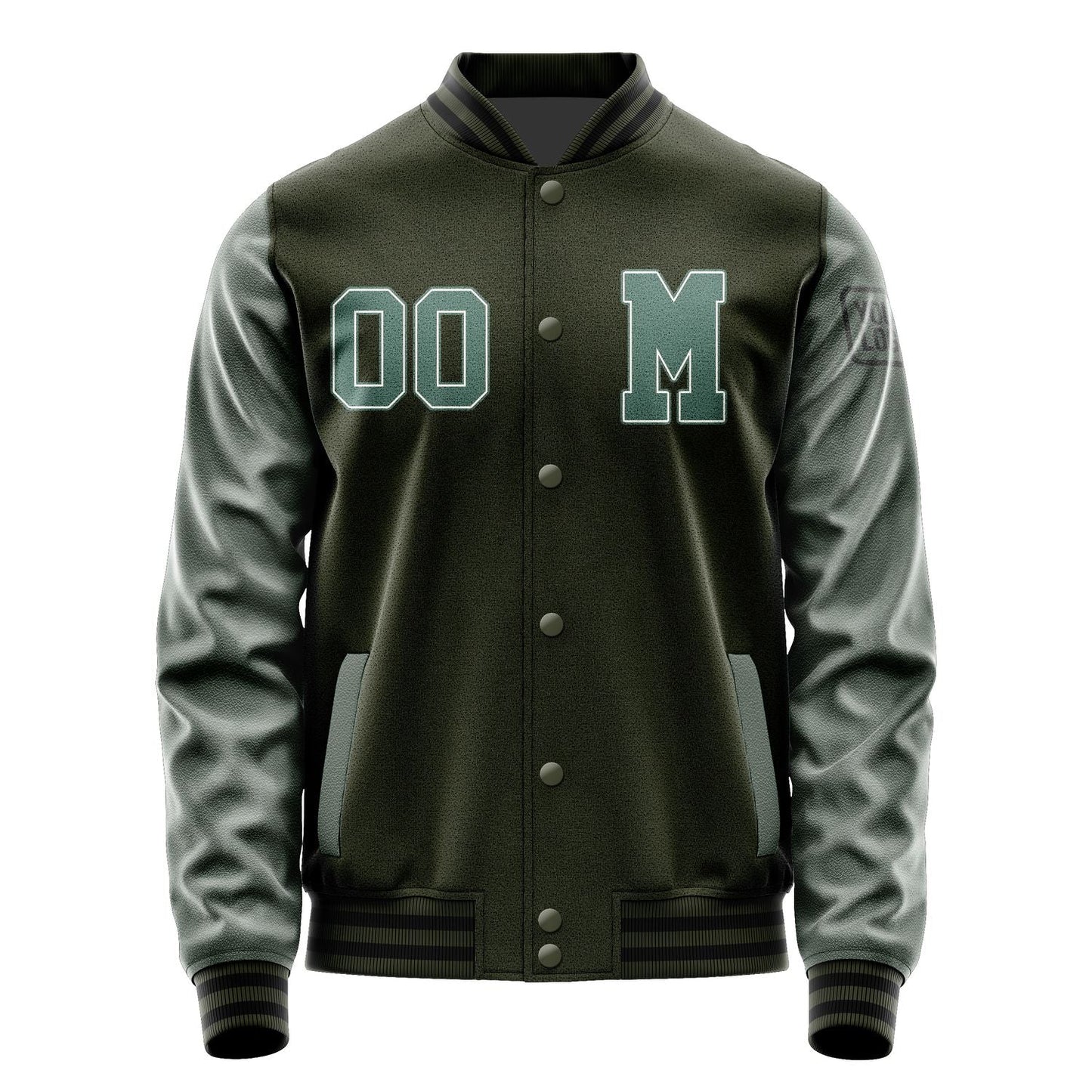 Custom Olive Blue Green Jacket Jb0202270217271817