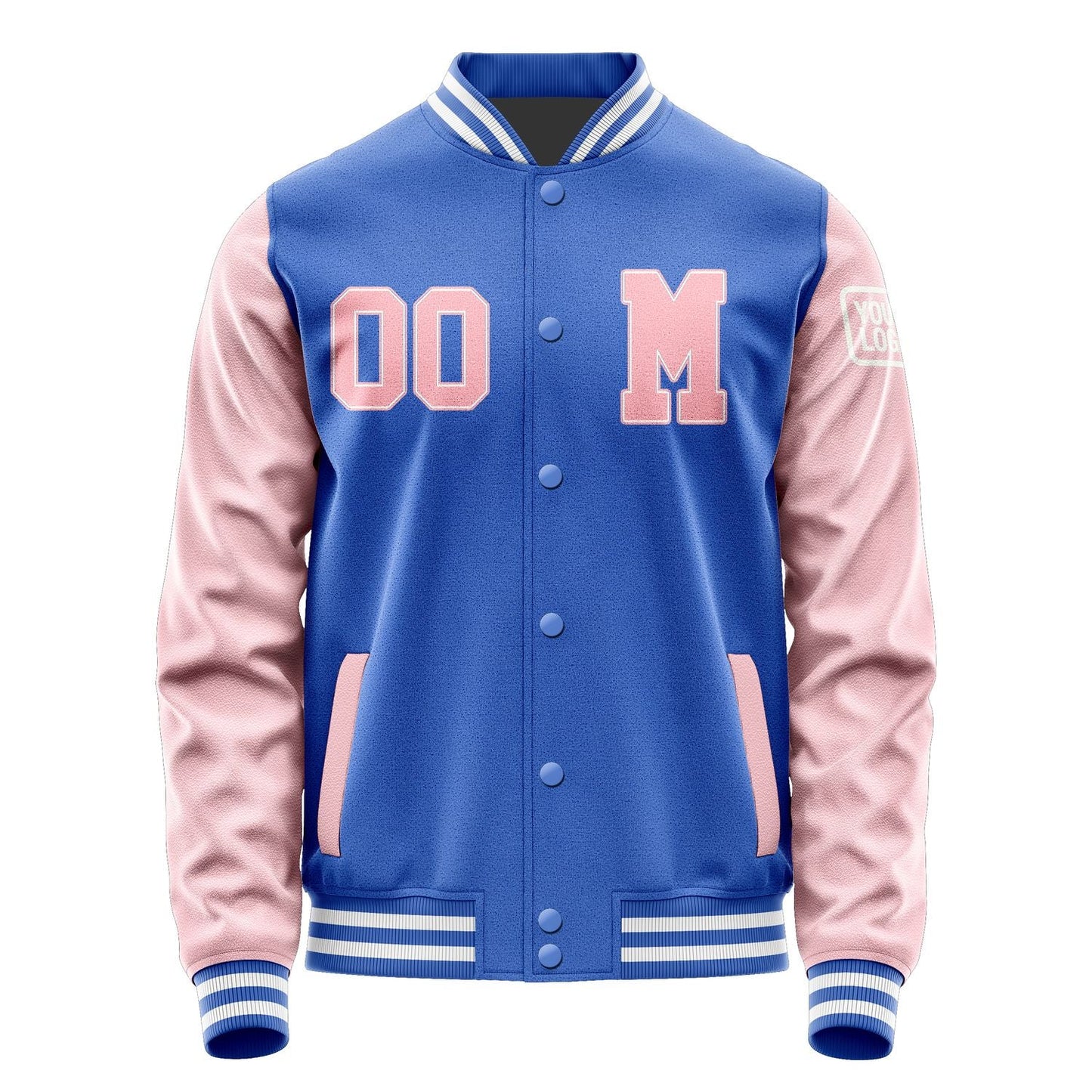 Custom Sky Blue Light Pink Jacket Jb0909210918211818