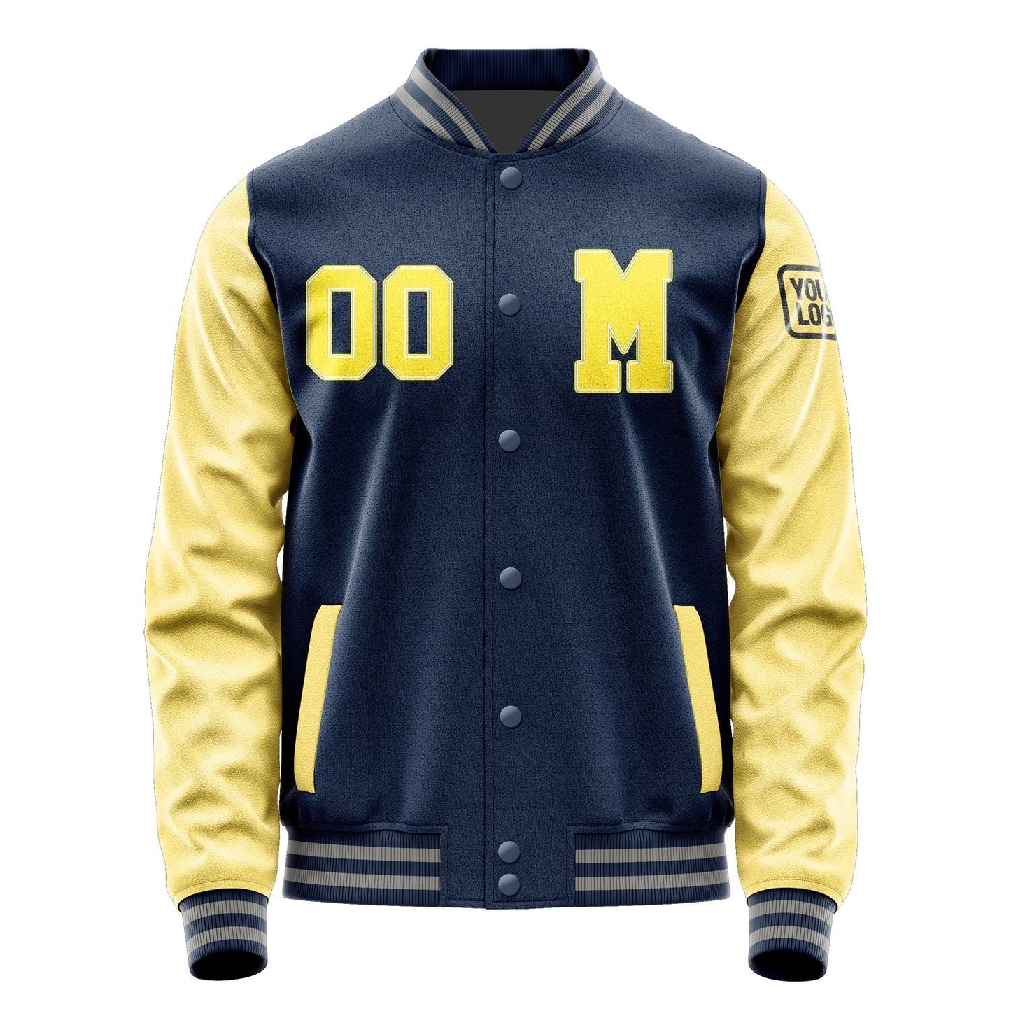 Custom Blue Light Yellow Jacket Jb1010261004261817