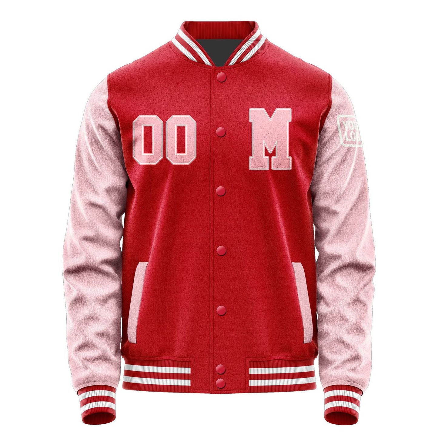Custom Red Light Pink Jacket Jb1414211418211818