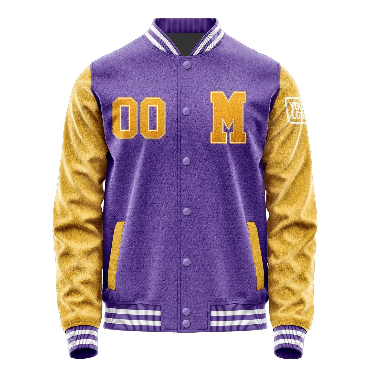 Custom Light Purple Yellow Jacket Jb2323192318191818