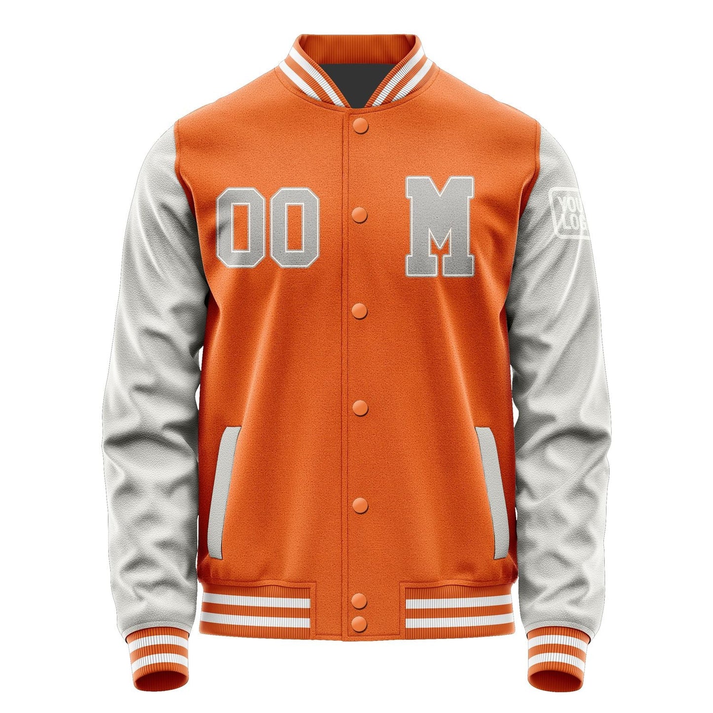 Custom Orange Gray Jacket Jb2828042818041818