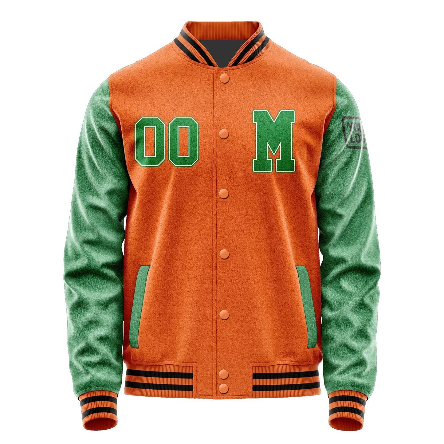 Custom Orange Emerald Green Jacket Jb2828242817241817