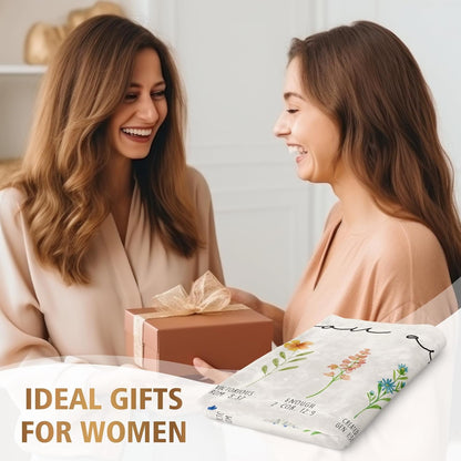 Blanket for Daughter Gifts, “You Are Enough, Loved, Strong, Capable, Never Alone”, From Mom Dad, Birthday, Graduation, Christmas, Inspirational