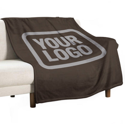 Custom Brown Gray Blanket