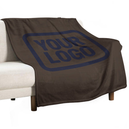 Custom Brown Steel Blue Blanket