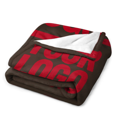 Custom Brown Red Blanket