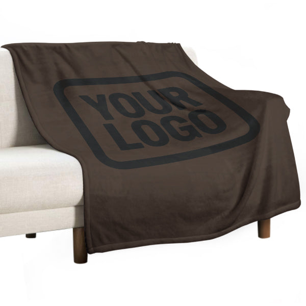 Custom Brown Black Blanket