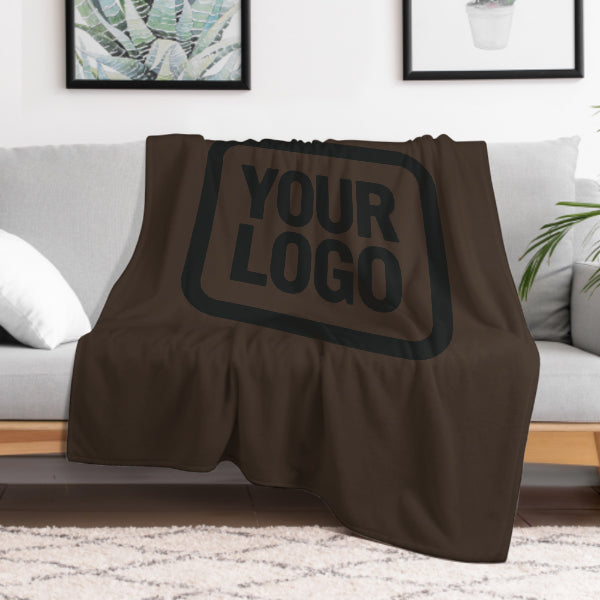 Custom Brown Black Blanket
