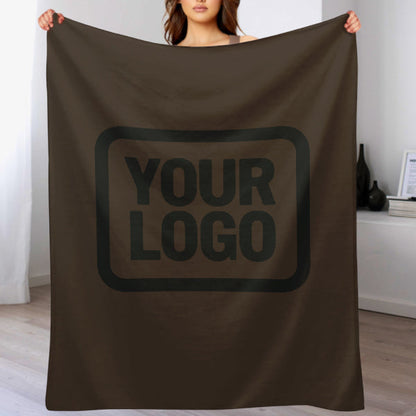 Custom Brown Black Blanket