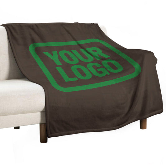 Custom Brown Emerald Green Blanket