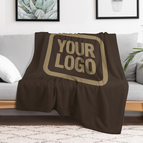 Custom Brown Light Khaki Blanket