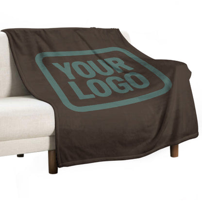 Custom Brown Teal Blanket