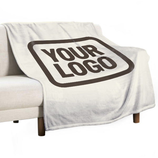 Custom Beige Brown Blanket