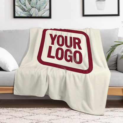 Custom Beige Crimson Blanket