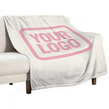 Custom Beige Pink Blanket