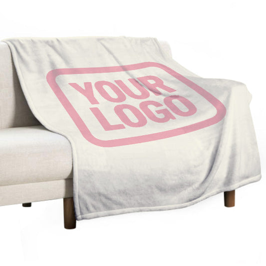 Custom Beige Pink Blanket