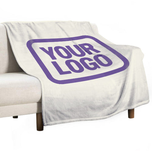 Custom Beige Lavender Blanket