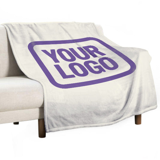 Custom Beige Lavender Blanket