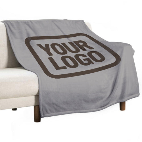 Custom Gray Brown Blanket