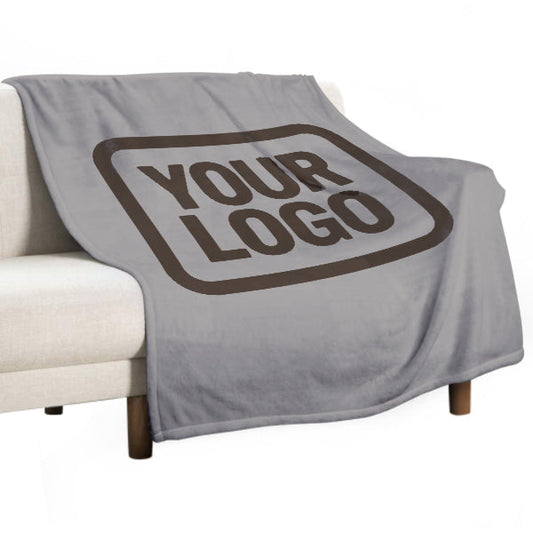 Custom Gray Brown Blanket