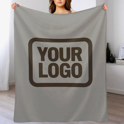 Custom Gray Brown Blanket