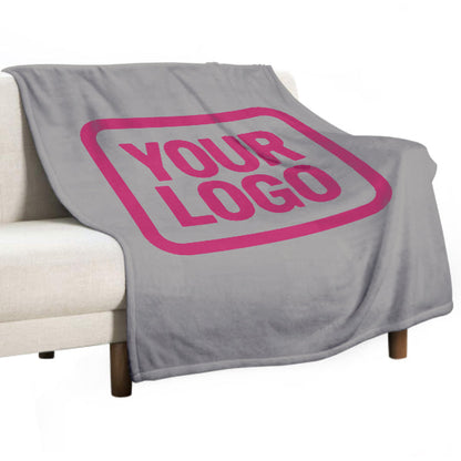 Custom Gray Pink Blanket