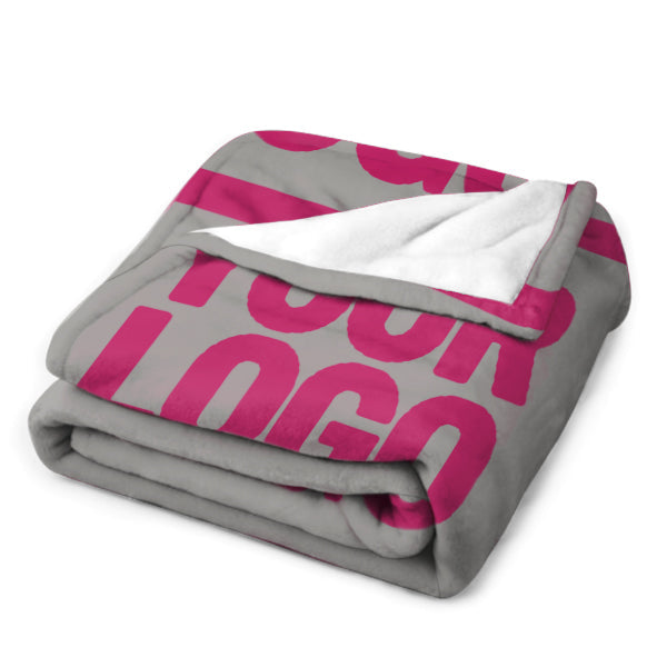 Custom Gray Pink Blanket