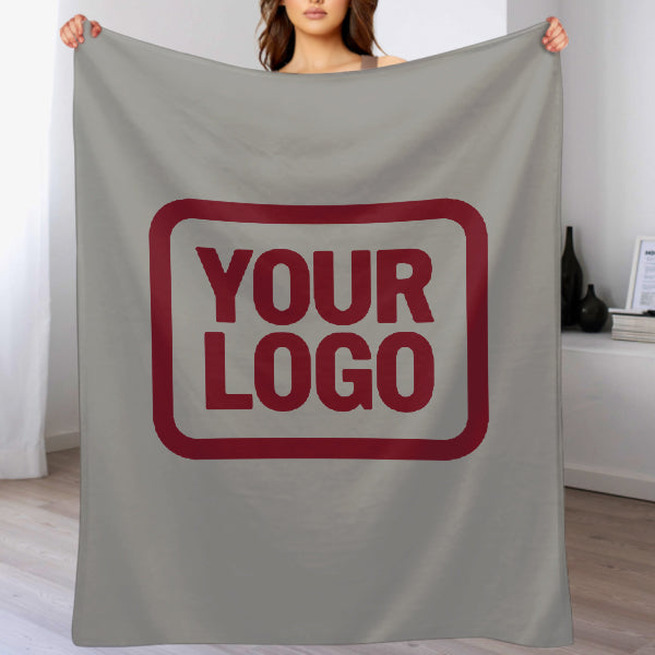 Custom Gray Crimson Blanket