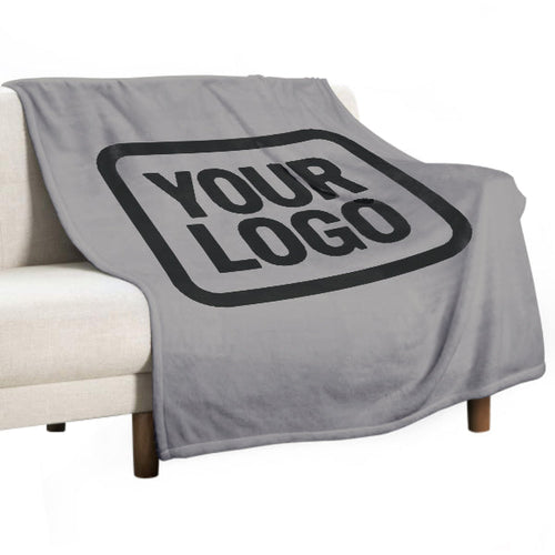 Custom Gray Black Blanket