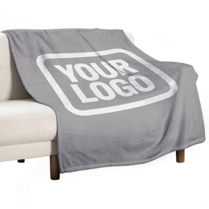 Custom Gray White Blanket