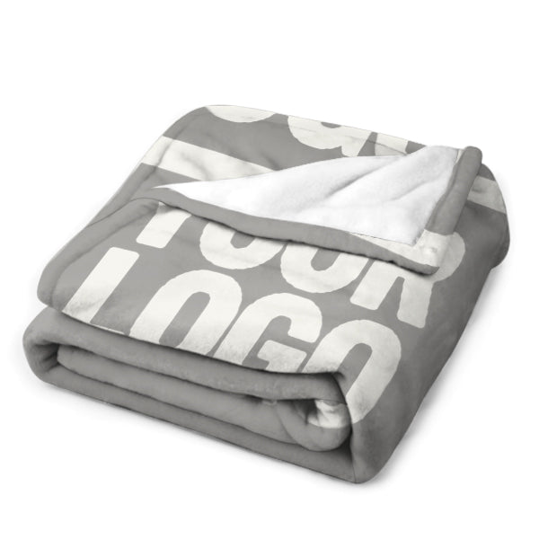 Custom Gray White Blanket